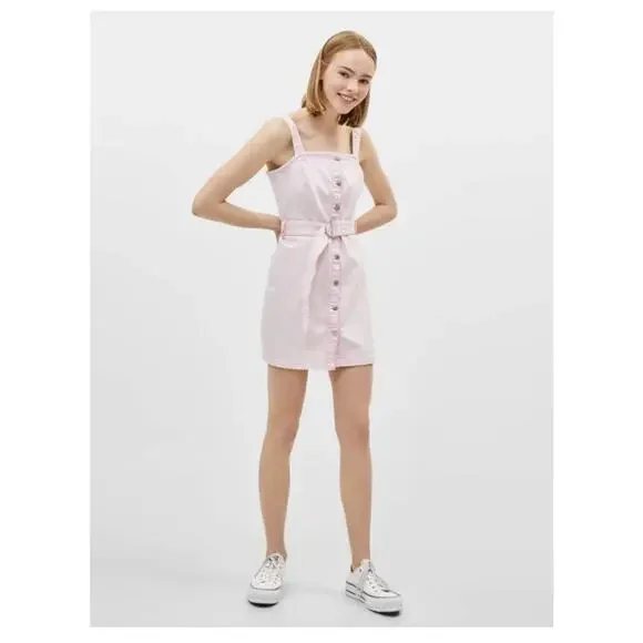 Bershka | Dresses | Bershka Collection Demin Faded Overall Pink Belted Causal Button Up Dress Sz S | Poshmark Bershka | Dresses | Bershka Collection Demin Faded Overall Pink Belted Causal Button Up Dress Sz S | Poshmark